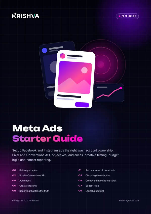 Cover of Meta Ads Starter Guide: Facebook & Instagram ads, set up right