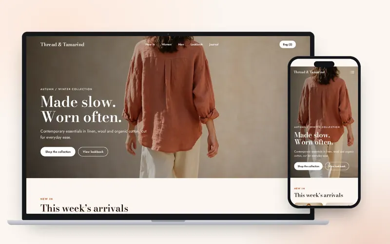 Thread & Tamarind — Shopify store for a contemporary fashion label