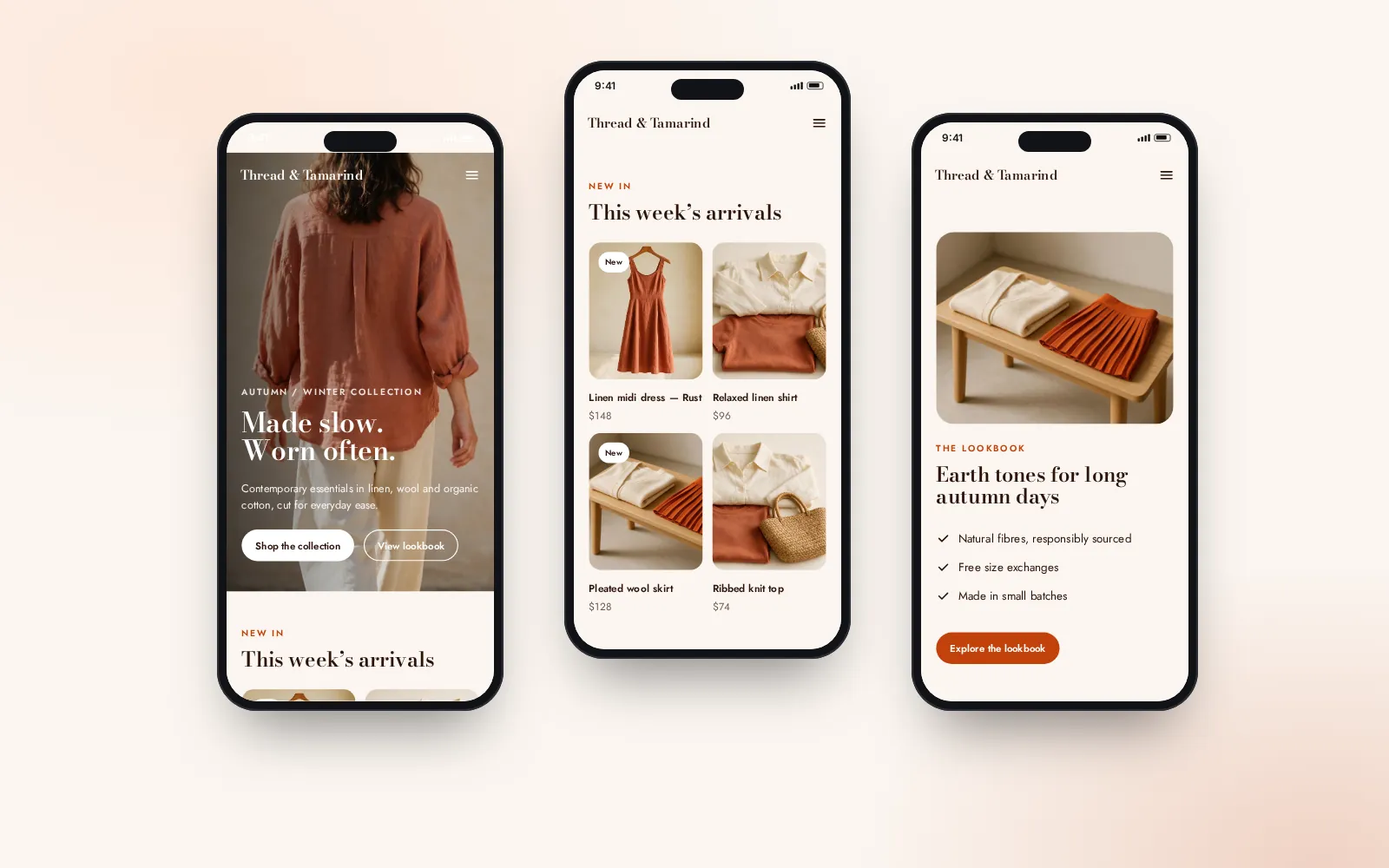 Thread & Tamarind — Shopify store for a contemporary fashion label — 3